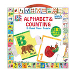 Briarpatch 26-Piece The World of Eric Carle Alphabet & Counting 2-Sided Floor Puzzle (UG-33835)