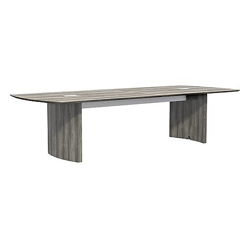 Safco Medina 120"W Rectangular Conference Table, Laminate, Gray (MNC10LGS)
