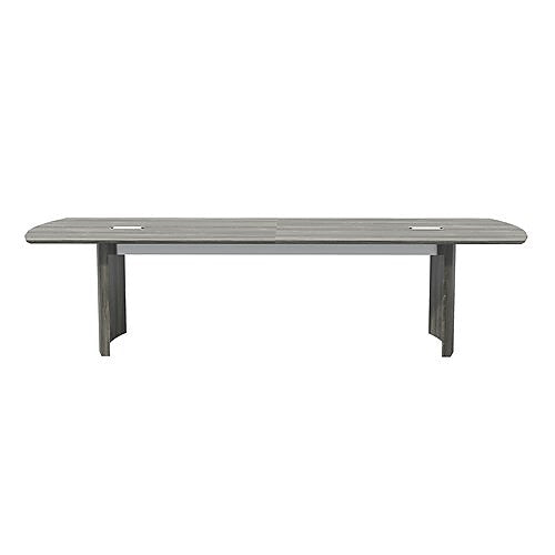 Safco Medina 120"W Rectangular Conference Table, Laminate, Gray (MNC10LGS)