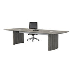 Safco Medina 120"W Rectangular Conference Table, Laminate, Gray (MNC10LGS)