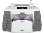 Jensen CD-565 Bluetooth CD/Radio Player, White/Gray (CD-565)
