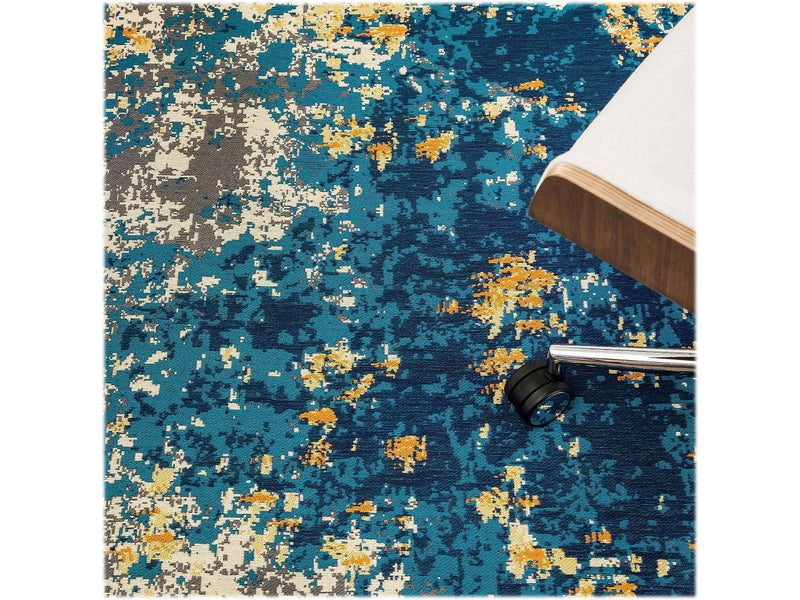 Anji Mountain Rug'd Bilbao Carpet & Hard Floor Chair Mat, 36" x 48'', Multicolored (AMB9016)