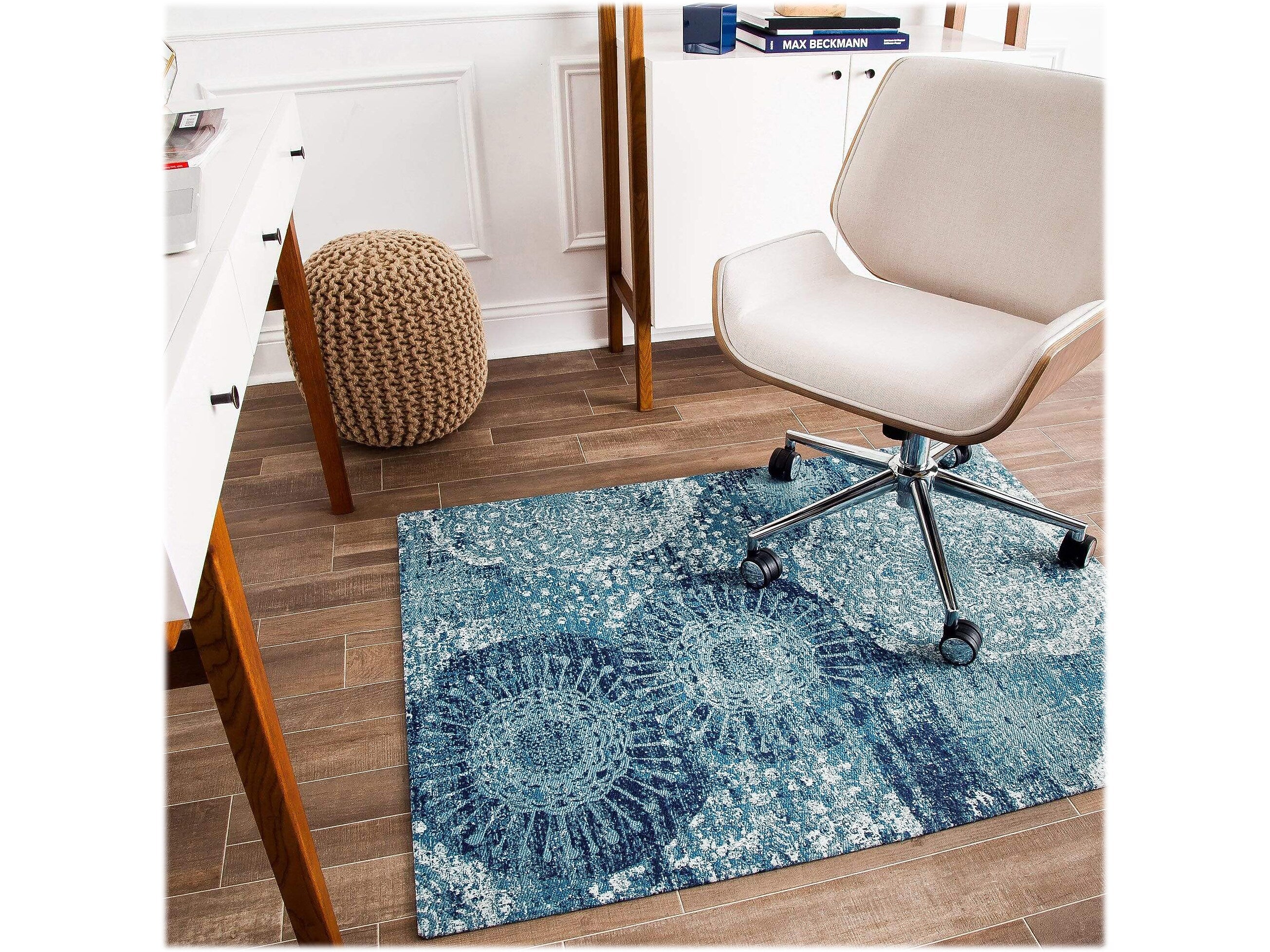 Anji Mountain Rug'd Maldives Carpet & Hard Floor Chair Mat, 36" x 48'', Polyvinyl Chloride (AMB9015)