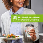 Dixie PerfecTouch Insulated Paper Hot Cups, 8 oz., Coffee Haze, 500/Carton (5338DX)