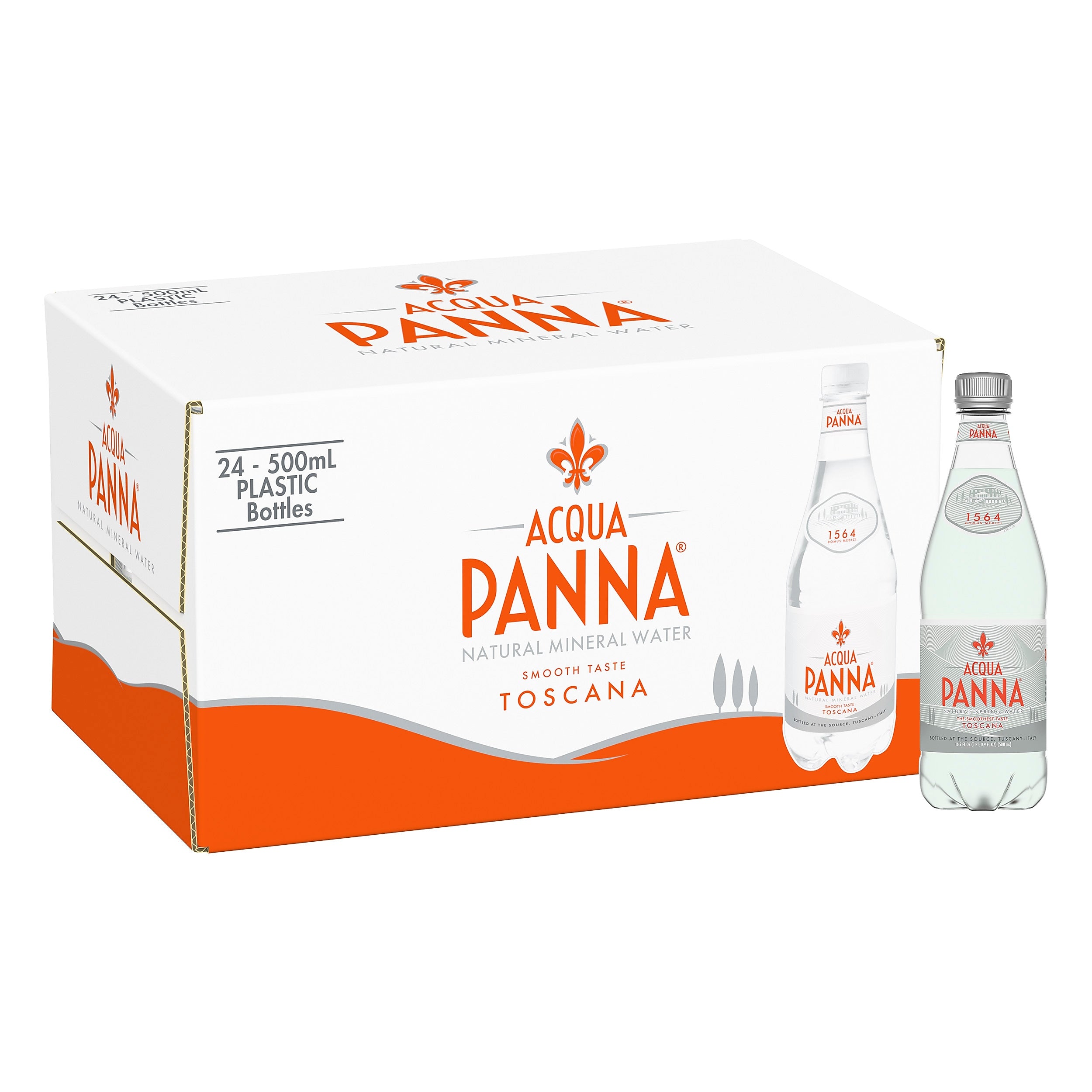 Acqua Panna Natural Spring Water, 16.9 oz., 24/Carton (12117620)