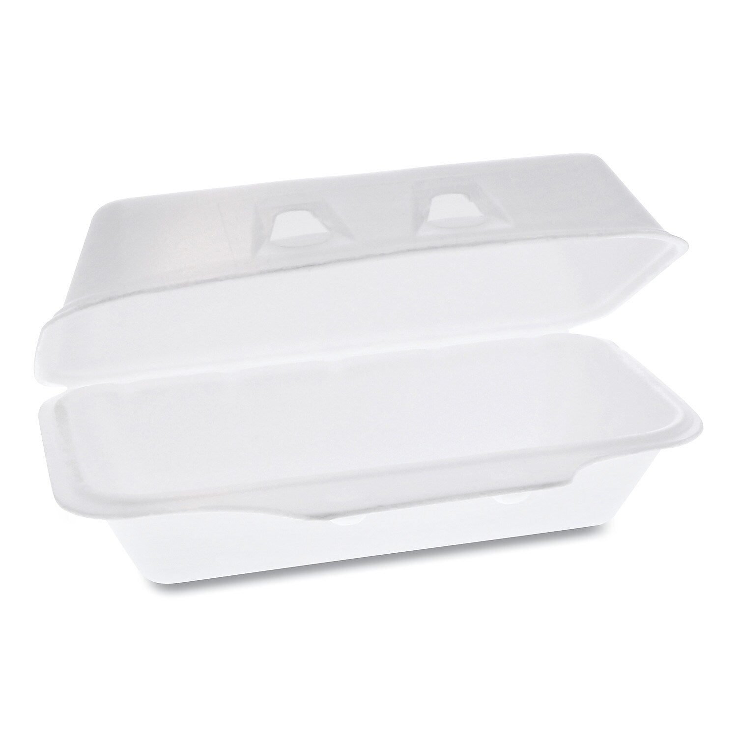 Pactiv SmartLock Foam Hinged Containers, Medium, 8.75 x 4.5 x 3.13, 1-Compartment, White, 440/Carton
