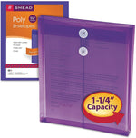 Smead Ultracolor Top-Load Envelopes, Letter, 1" Expansion, Purple, 5/Pack (89544)