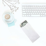 JAM Paper #7 Coin Envelopes, 3.5" x 6.5", White, 1000/carton (95083B)