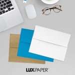 LUX Moistenable Glue A2 Invitation Envelope, 5 3/4" x 4 3/8", Bright White, 1000/Box (72924-1000)