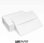 LUX Moistenable Glue A2 Invitation Envelope, 5 3/4" x 4 3/8", Bright White, 1000/Box (72924-1000)