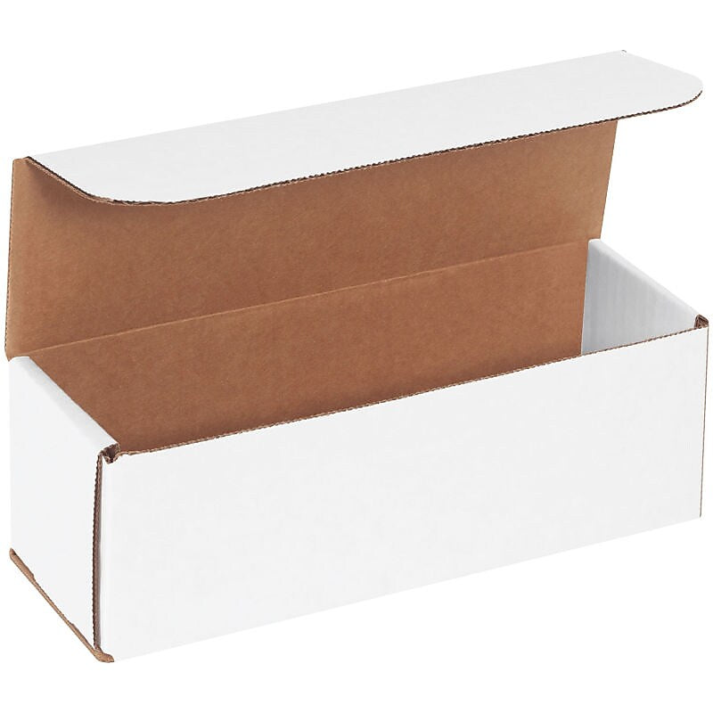 SI Products Corrugated Mailers, 9" x 3" x 3", White, 50/Bundle (M933)