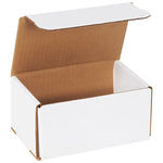 SI Products Corrugated Mailers, 6" x 4" x 3", White, 50/Bundle (M643)