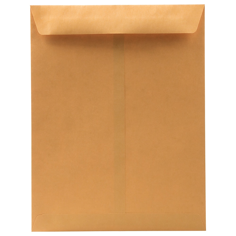 JAM Paper Premium Kraft Catalog Envelope, 10" x 13", Brown Kraft Manila, 100/Pack (V018286)