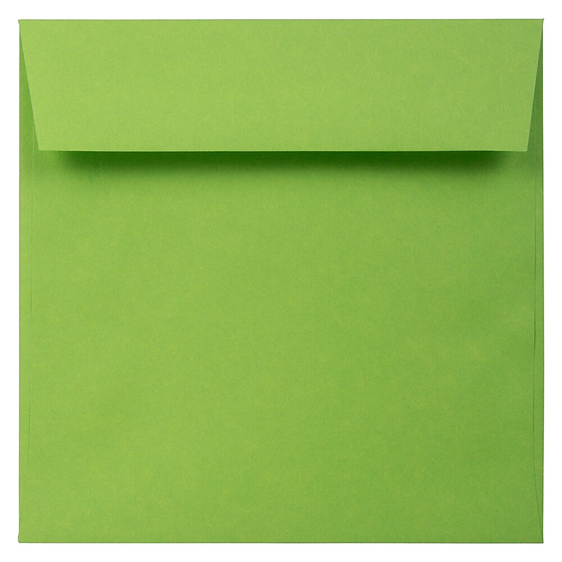 JAM Paper Square Invitation Envelopes, 5.5" x 5.5", Citrus Lime, 25/Pack (2812721)