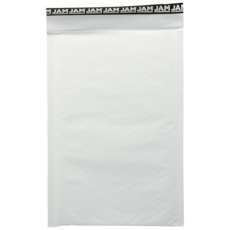 JAM PAPER Bubble Lite Padded Mailers, Size 3, 8 1/2" x 13", White Kraft, 25/Pack (MOOP517I)
