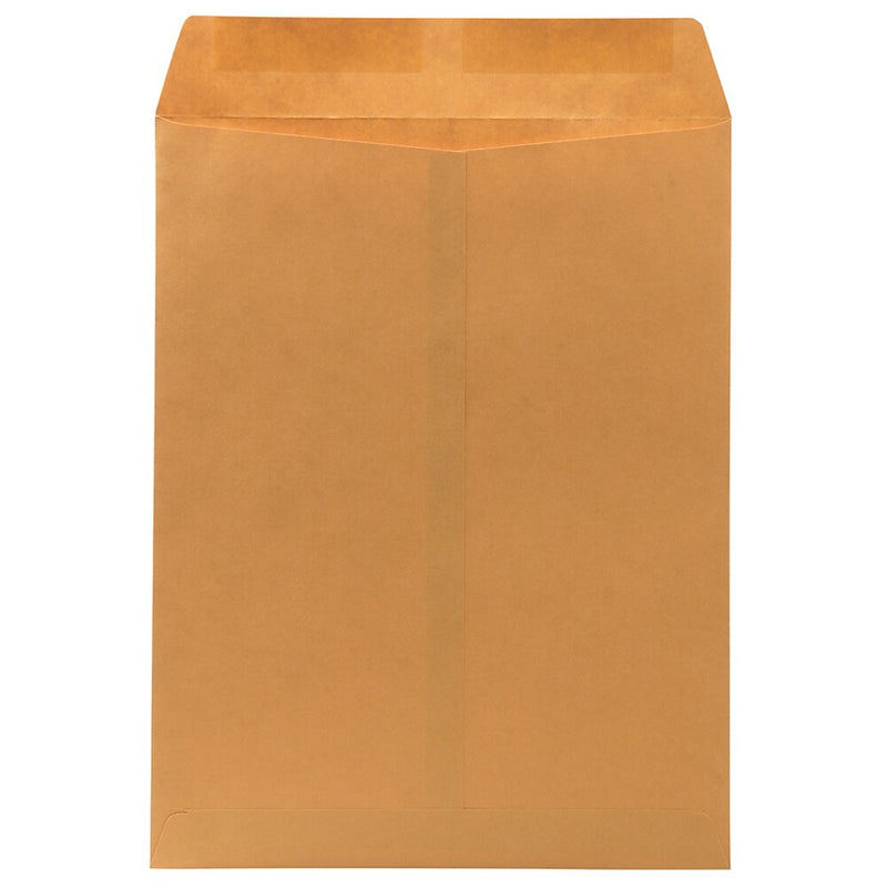 JAM Paper Premium Kraft Catalog Envelope, 10" x 13", Brown Kraft Manila, 100/Pack (V018286)