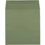 JAM PAPER Premium Invitation Envelopes, 6 1/2" x 6 1/2", Olive Green, 25/Pack (187021)
