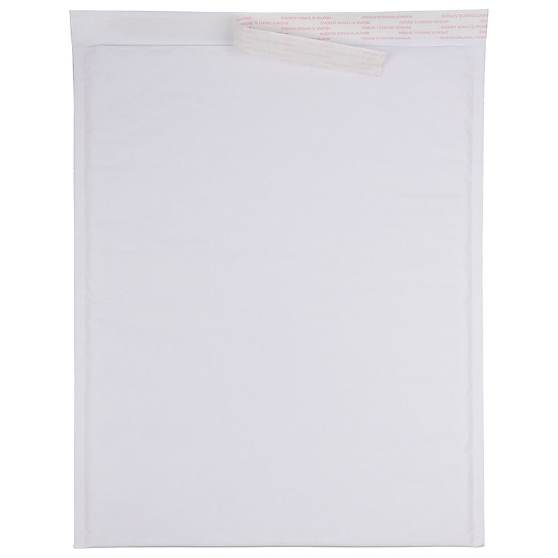 JAM PAPER Bubble Lite Padded Mailers, Size 7, 14 1/4 x 18 1/2, White Kraft, 25/Pack (94606H)
