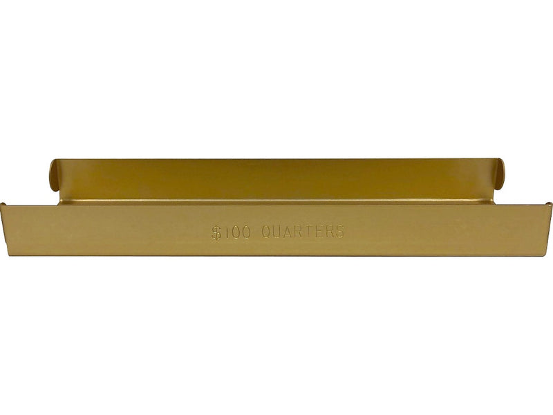 Control Papers $100 Quarters Tray, 1-Compartment, Orange, 50/Carton (560068 FC)