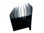 Huron Vertical 6-Compartment Steel Desk Organizer, Black (HASZ0174)