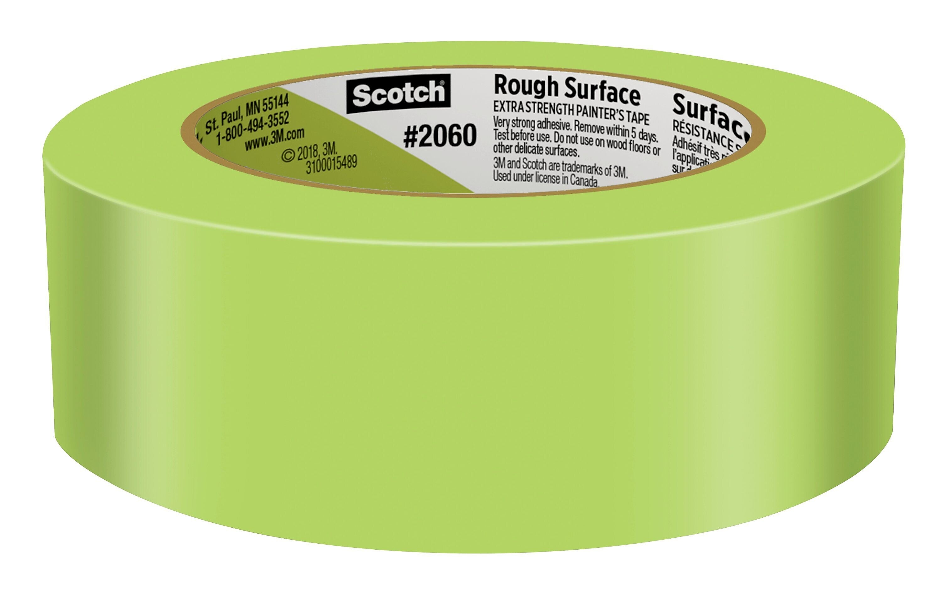 Scotch Rough Surface Heavy Duty Painter's Tape, 1.41" x 60.1 yds., Green (206036AP)
