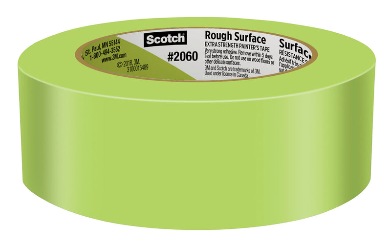 Scotch Rough Surface Heavy Duty Painter's Tape, 1.41" x 60.1 yds., Green (206036AP)
