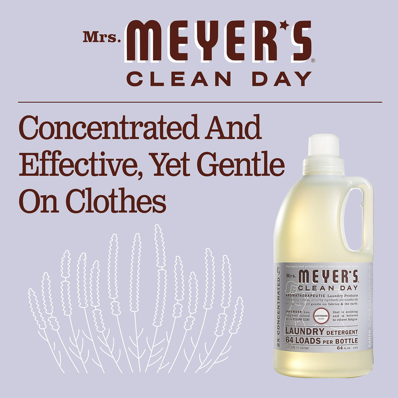 Mrs. Meyer's HE Liquid Laundry Detergent, 64 Loads, 64 oz. (651367)