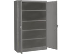 Tennsco Jumbo 78" Steel Storage Cabinet with Four Shelves, Medium Gray (J2478SU-MGY)