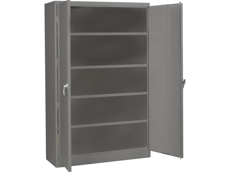 Tennsco Jumbo 78" Steel Storage Cabinet with Four Shelves, Medium Gray (J2478SU-MGY)