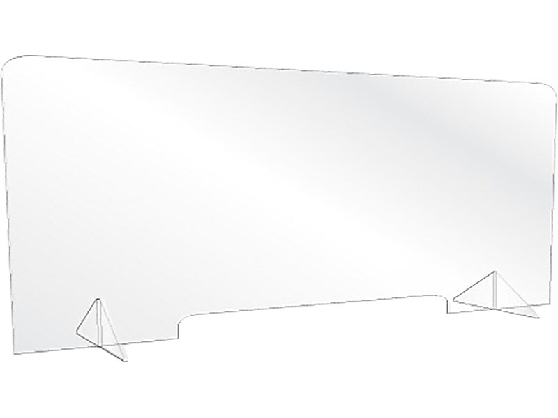 U.S. Stamp & Sign 23" x 47" Acrylic Non-tackable Sneeze Guard, Clear (8448)