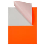 JAM Paper Shipping Labels, Half Page, 5 1/2" x 8 1/2", Neon Red,  2 Labels/Sheet, 25 Sheets/Pack (359429625)