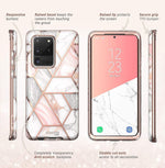 i-Blason Cosmo Series White Marble Case for Galaxy S20 Ultra (S20UL-COSM-MAR)