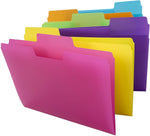 Smead SuperTab File Folder, 1/3-Cut Tab, Assorted, Letter Size, Assorted, 18/Pack (10515)