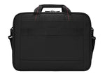 Targus Classic Slim Polyester Briefcase, Laptop Compatible, Black (TCT027US)
