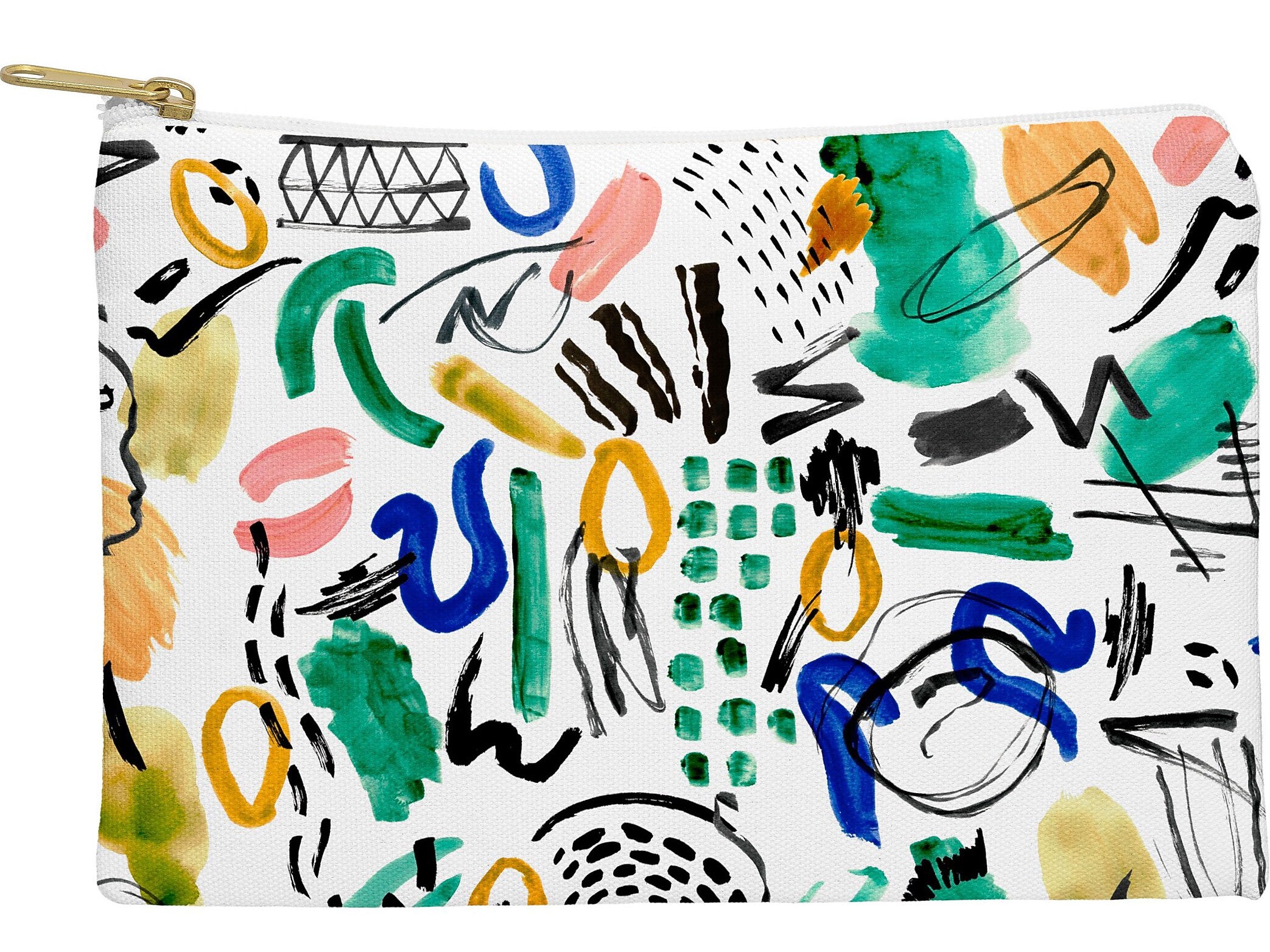 DENY Designs 8.5" Polyester Travel Pouch, Water Resistant, Multicolored (69466-wpofsm)