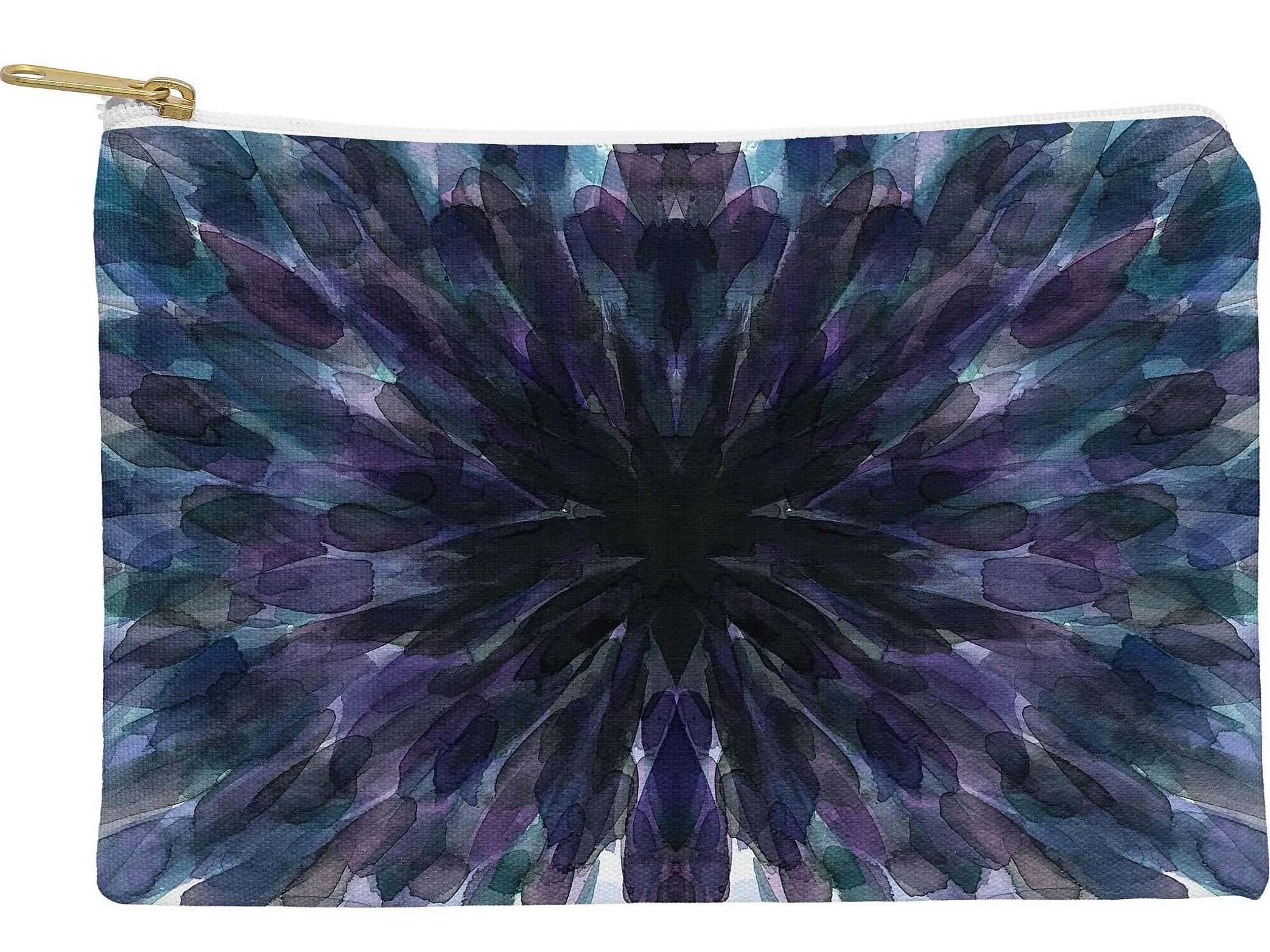 DENY Designs 8.5" Polyester Travel Pouch, Water Resistant, Blue (66050-wpofsm)