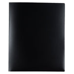 JAM Paper Heavy Duty 4-Pocket Plastic Folders, Black, 2/Pack (389MP4bl)
