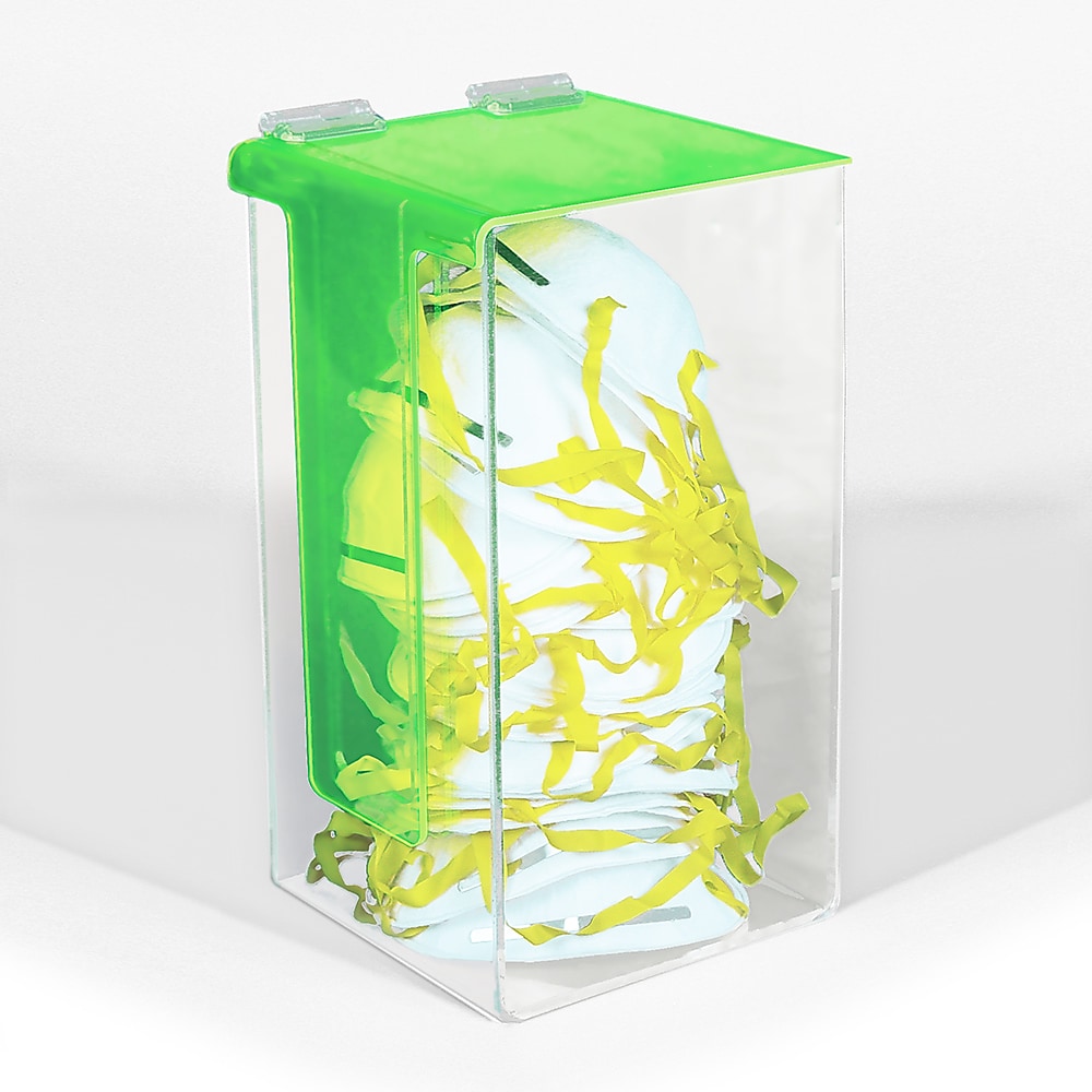 National Marker Wall-Mount/Standalone Acrylic Multi-Use Dispenser, 12" x 6.5", Clear (ADM1)