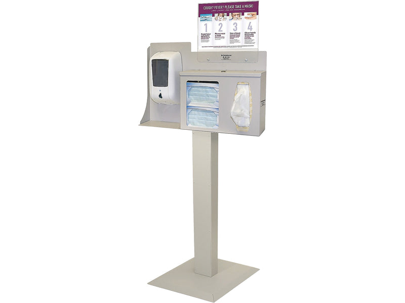 Bowman Cover Your Cough Compliance Dispenser Kit, Quartz Beige/Clear (BD106-0012)