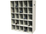 Bowman Safety Eyewear Dispenser, 25-Compartment, Quartz Beige (LB100-0212)