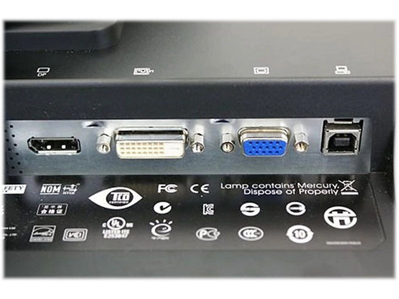 HP Compaq LA2205WG Refurbished 22" LCD Monitor, Black/Brushed Aluminum