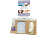 Bowman Cover Your Cough Signature Compliance Dispenser Kit, 3-Compartment, Maple (BD211-0023)
