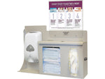 Bowman Cover Your Cough Compliance Dispenser Kit, 3-Compartment, Quartz Beige (BD216-0012)