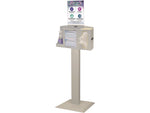 Bowman Cover Your Cough Compliance Dispenser Kit, 3-Compartment, Quartz Beige (BD111-0012)