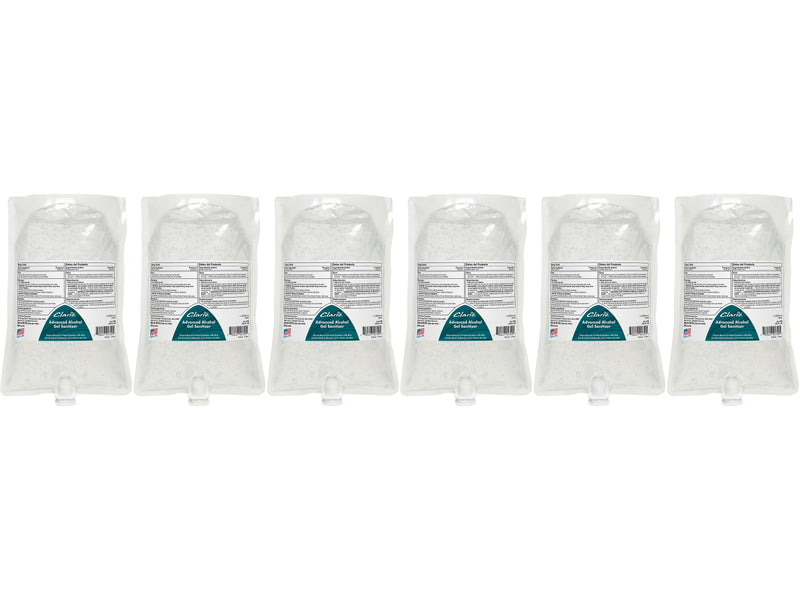 Betco Advanced Gel Hand Sanitizer, Light Fresh, 1000mL., 6/Carton (7962900)