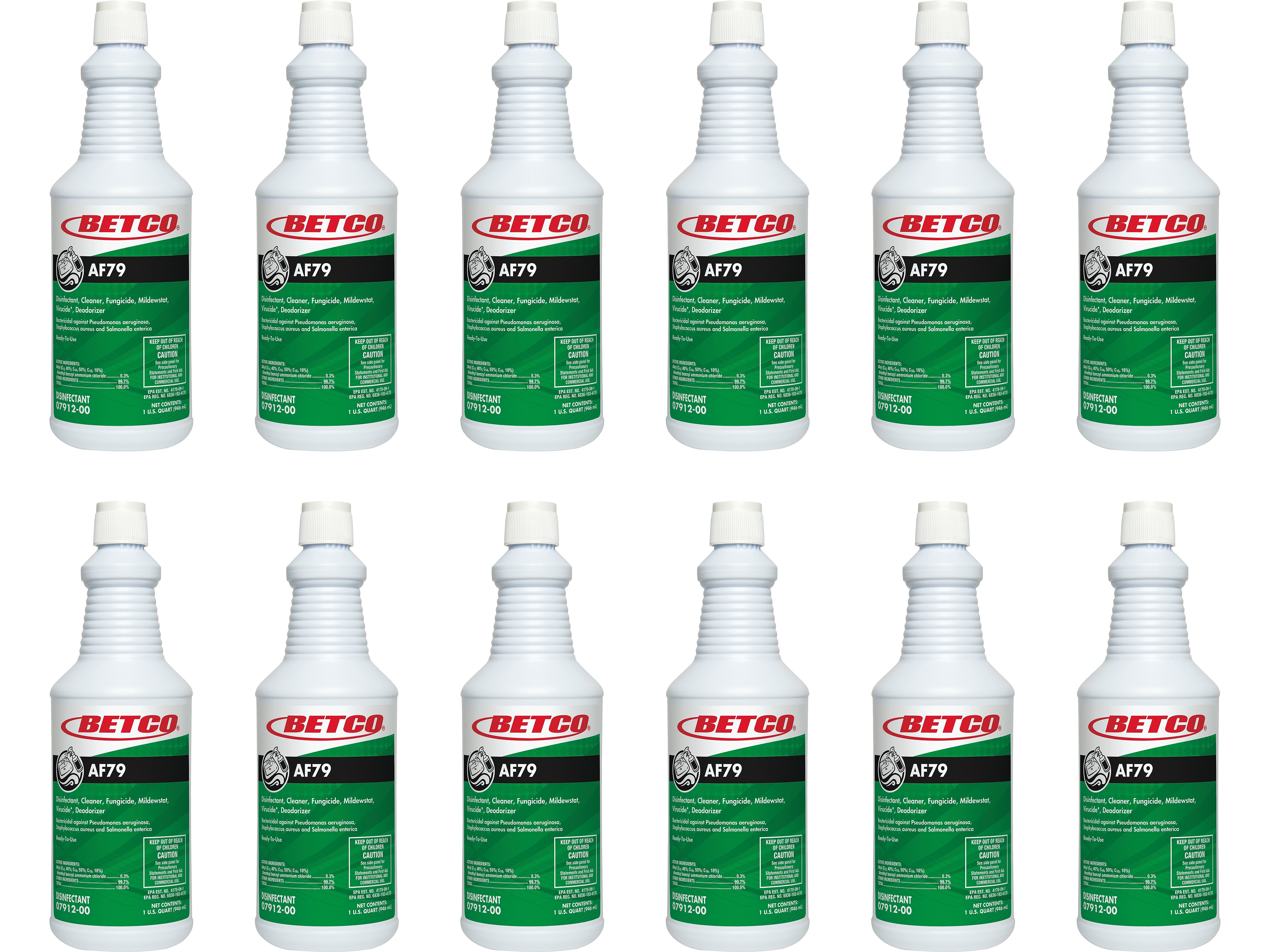 Betco All-Purpose Cleaners & Spray Disinfectant, Citrus Bouquet Scent, 32 oz., 12/Carton (0791200)