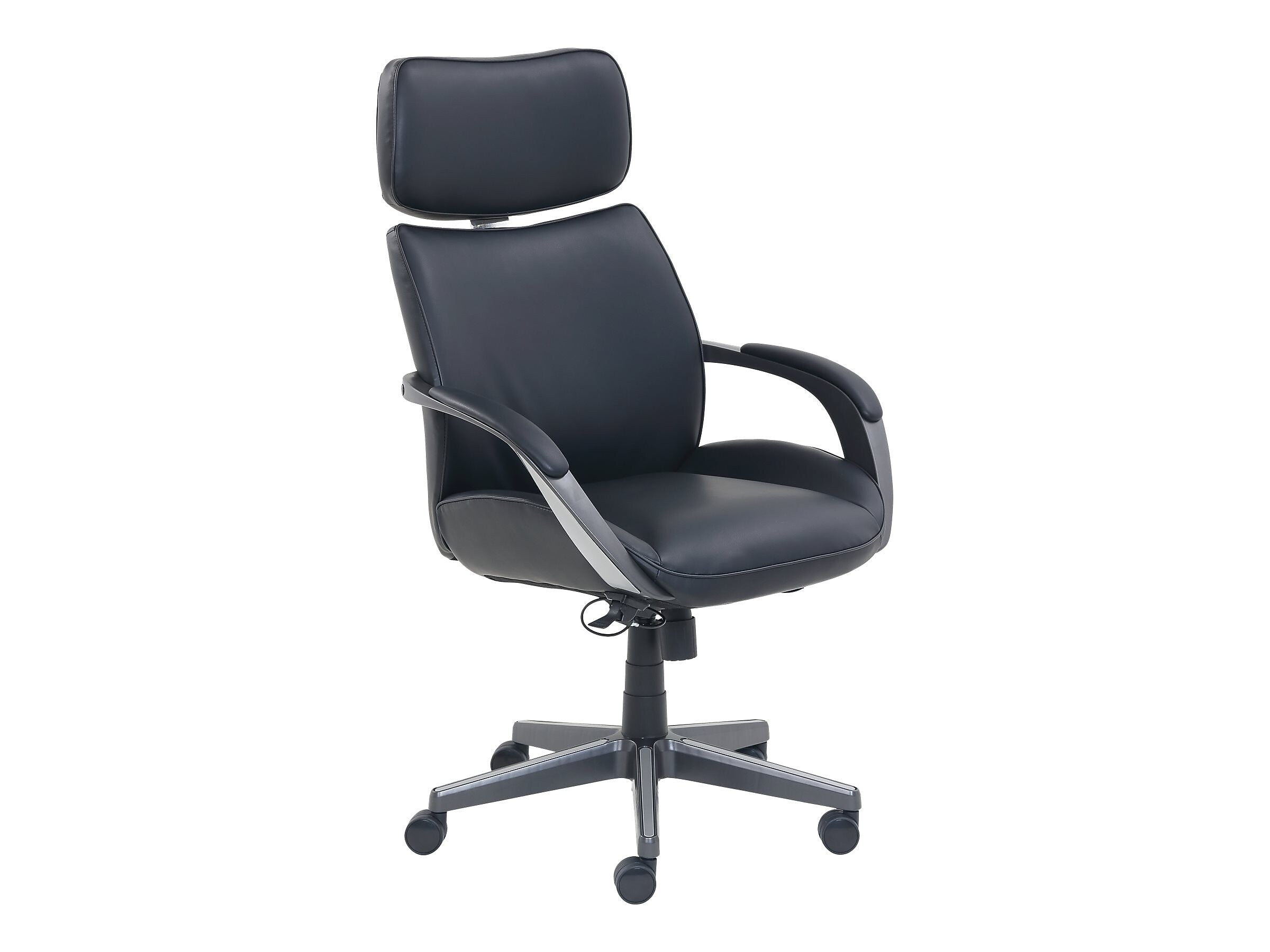 Beautyrest Bonded Leather Computer and Desk Chair, Black/Gray (51546)