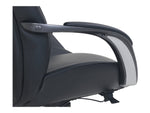 Beautyrest Bonded Leather Computer and Desk Chair, Black/Gray (51546)