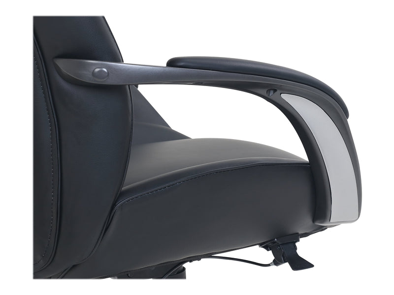 Beautyrest Bonded Leather Computer and Desk Chair, Black/Gray (51546)