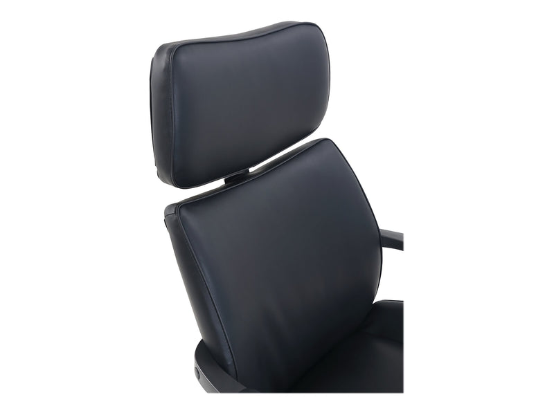 Beautyrest Bonded Leather Computer and Desk Chair, Black/Gray (51546)